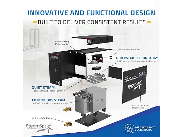 SteamSpa Steam System 10.5kW Steam