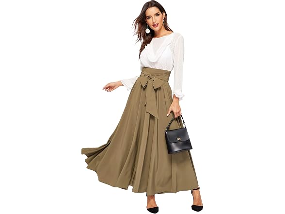 SweatyRocks Women (L) Elegant High Waist Skirts