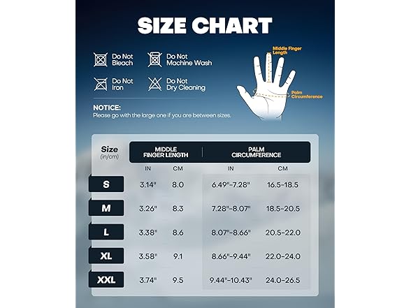 Winter Gloves Black S