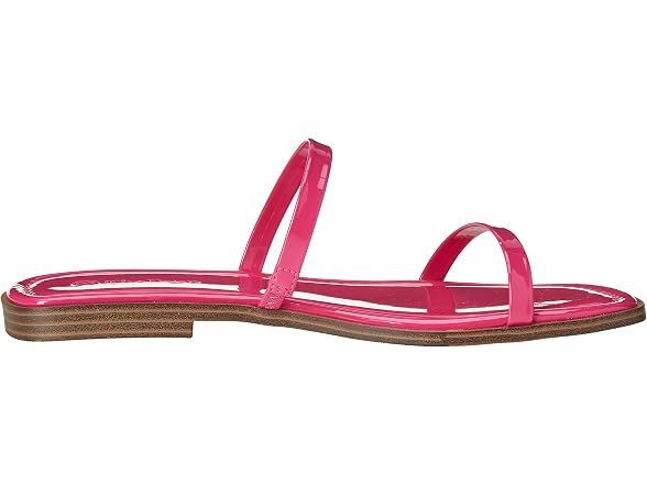 The Drop Women's Paris Square Toe Two Strap Flat Sandal