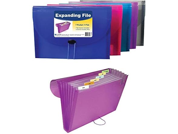 W 7 Pocket Expanding File