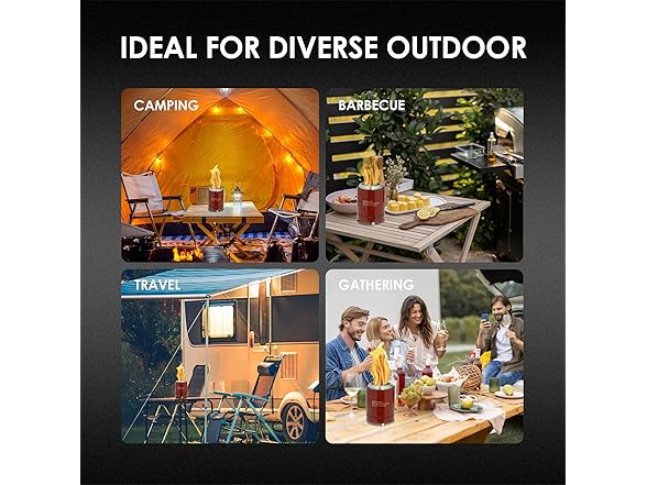 Red Mountain Valley Smokeless Tabletop Fire Pit, Red