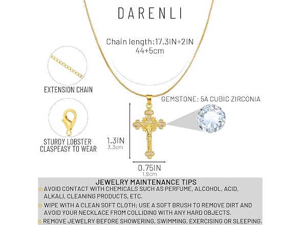 Darenli Diamond Cross Necklace