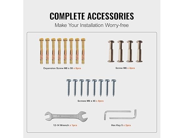 VEVOR Handrails for Outdoor Steps