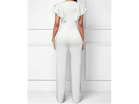 Pdbq Women (L) V-Neck Jumpsuit High Waist Pants