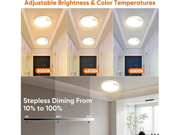 Bairth 10000mAh Rechargeable Ceiling Light