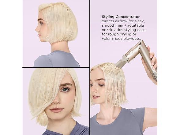 Shark FlexStyle Air Styling & Drying System, Powerful Hair Blow Dryer & Multi-Styler with Auto-Wrap Curlers, Curl-Defining Diffuser, Oval Brush, & Concentrator Attachment, Stone, HD435 (Open Box)