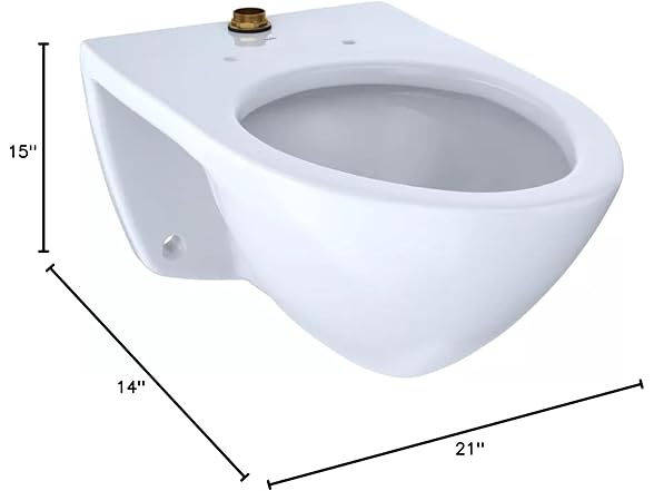 TOTO Elongated Wall-Mounted Toilet Bowl
