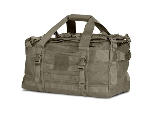 5.11 Tactical Duffel Bag for Travel, Water-Resistant Nylon, Medium, Rush LBD MIKE, 40L, Ranger Green, Style 56293ABR (Open Box)