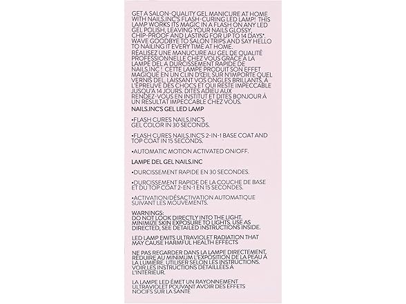 Nails Inc Nails Inc GelLED Portable LED Lamp, Cure