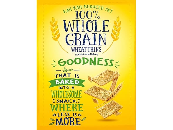 Wheat Thins Reduced Fat Snacks, Whole Grain, 12.5 oz.