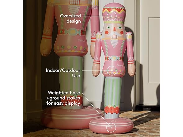 FUNBOY Pink Inflatable Nutcracker – 3.5ft
