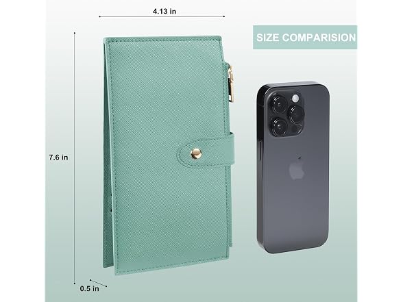 Travelambo RFID Wallet, Women's Large