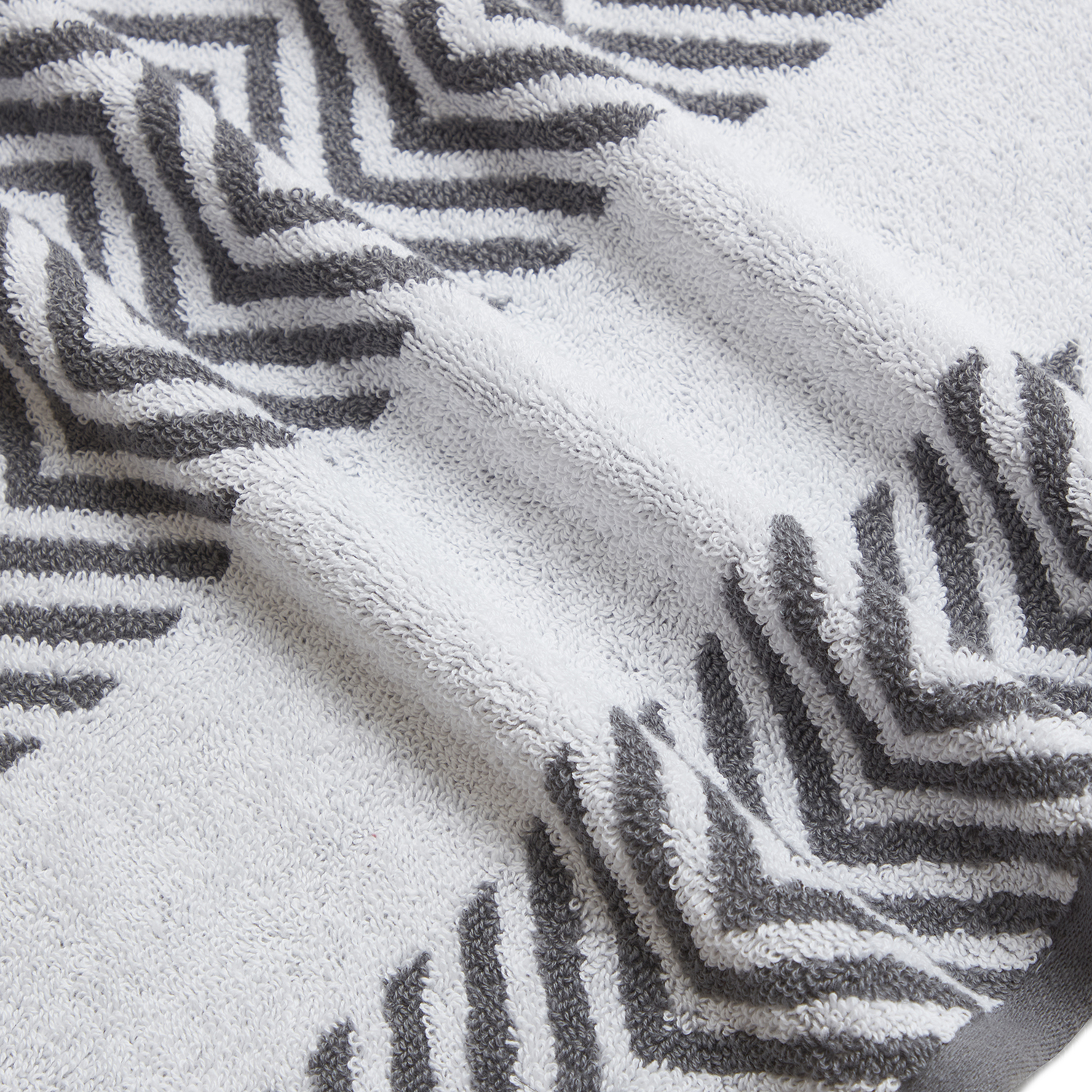 6 Piece Chevron Jacquard Towel Set - Gallery 20