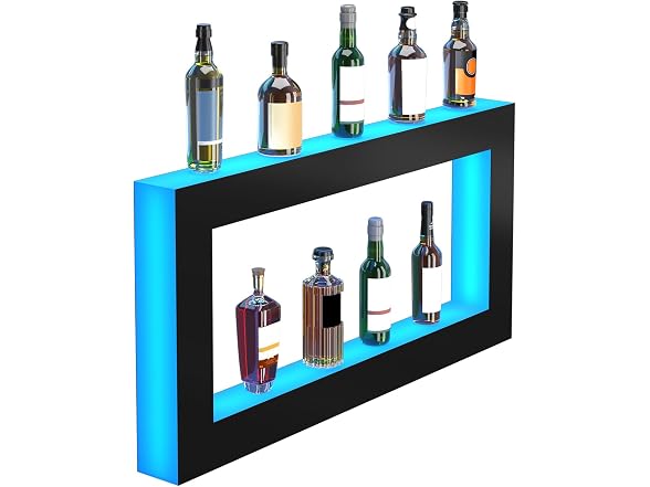 VEVOR LED Lighted Liquor Bottle Display