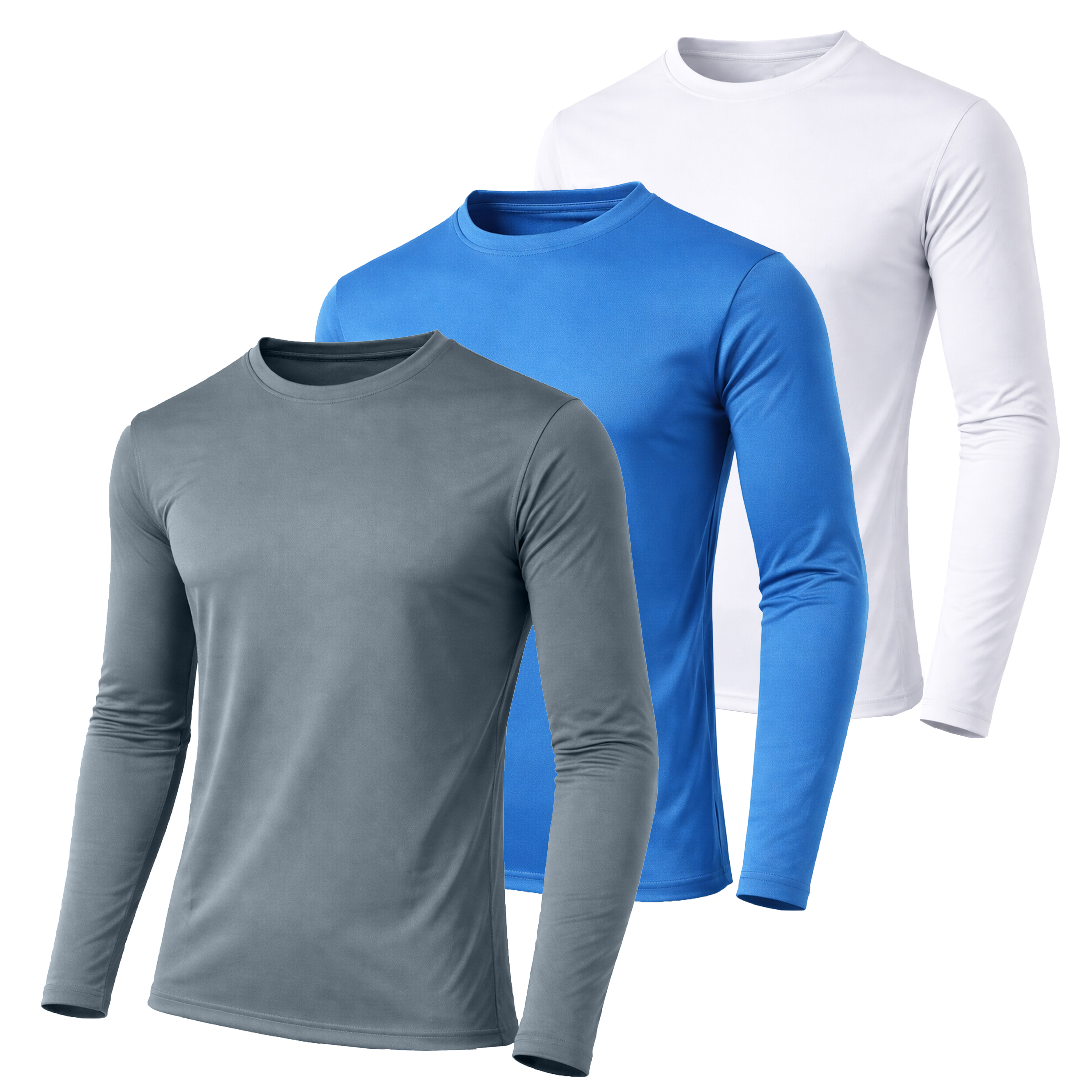 3Pk Mens L/S Performance Shirt - Gallery 23