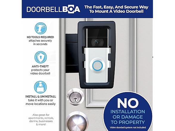 DOORBELLBOA DoorbellBoa Anti-Theft Video Doorbell Door
