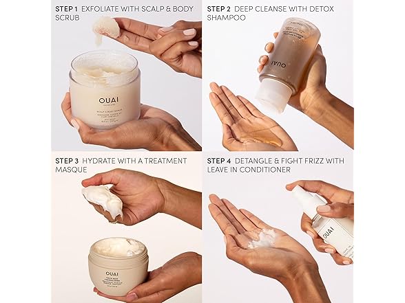 OUAI 3 Fl Oz Detox Clarifying Shampoo
