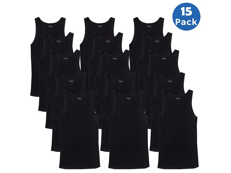 BLU ROCK WC-----(Men's 15-Pack) / MAU-900 / BK-BK-BK 