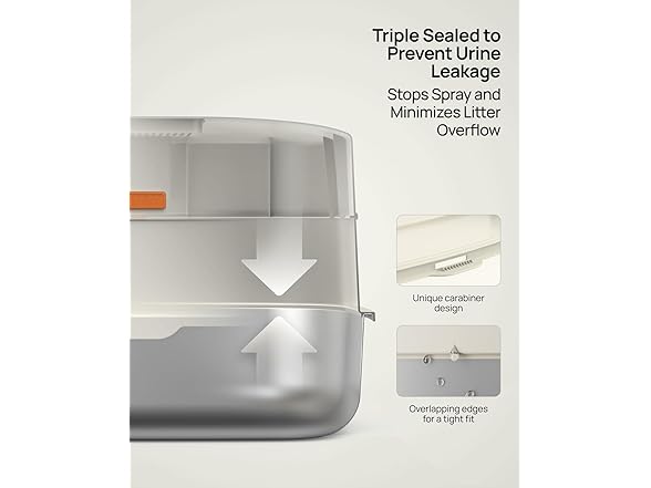 Enclosed Stainless Cat Litter Box