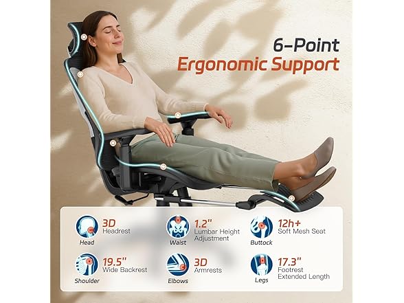 NexHut office chair with lumbar support