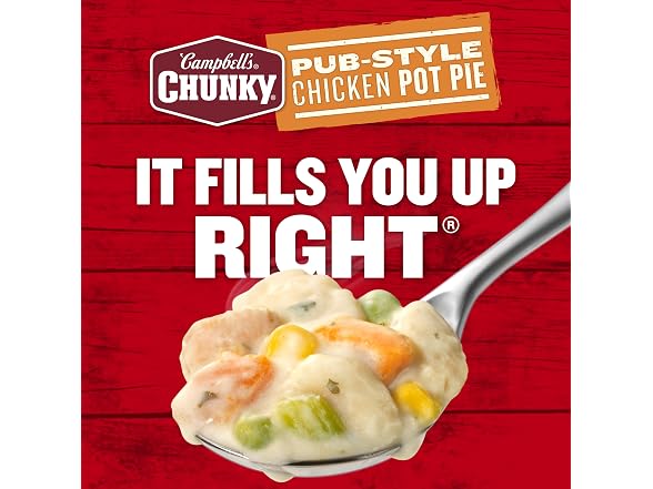 Campbells Chunky Chicken Pot Pie Soup 12pk