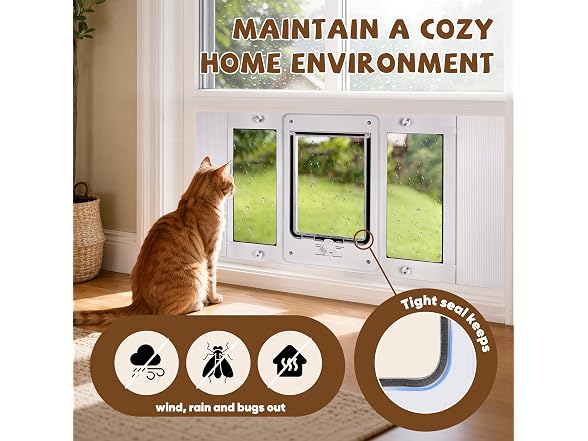 Full-Size 32"-36" Window Pet Door