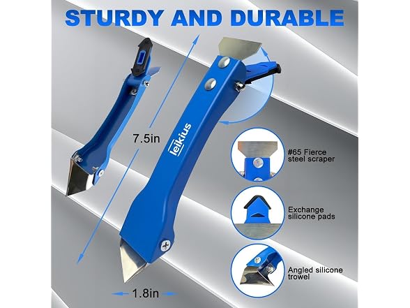 Leikius 3-in-1 Silicone Caulking Tool