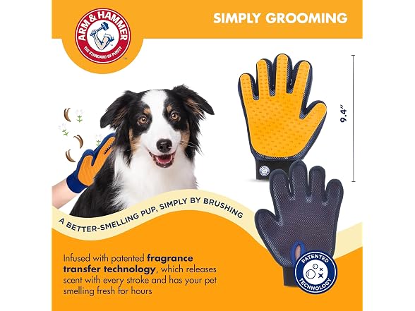 Arm & Hammer - Dog Brush, Dog Washing Gloves