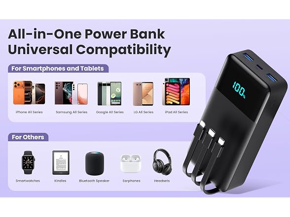 50800mAh Power Bank W/ LED Display