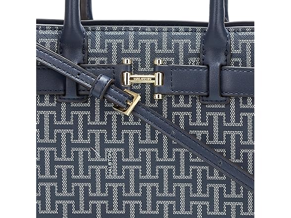 HALSTON H Jerry Signature Logo Top Zip Crossbody