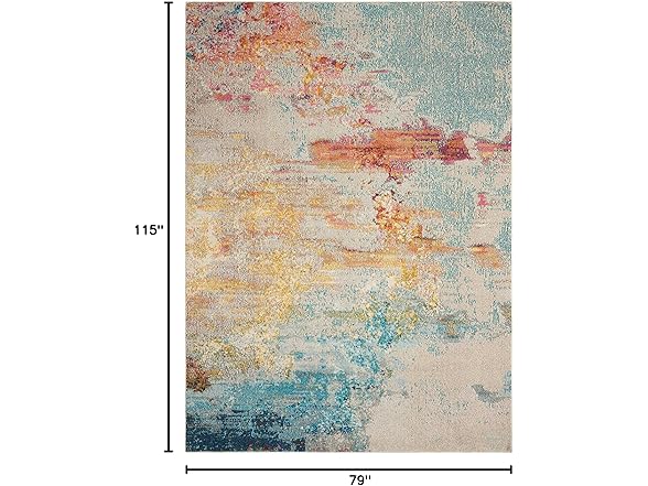 Nourison Celestial Modern Abstract Seali