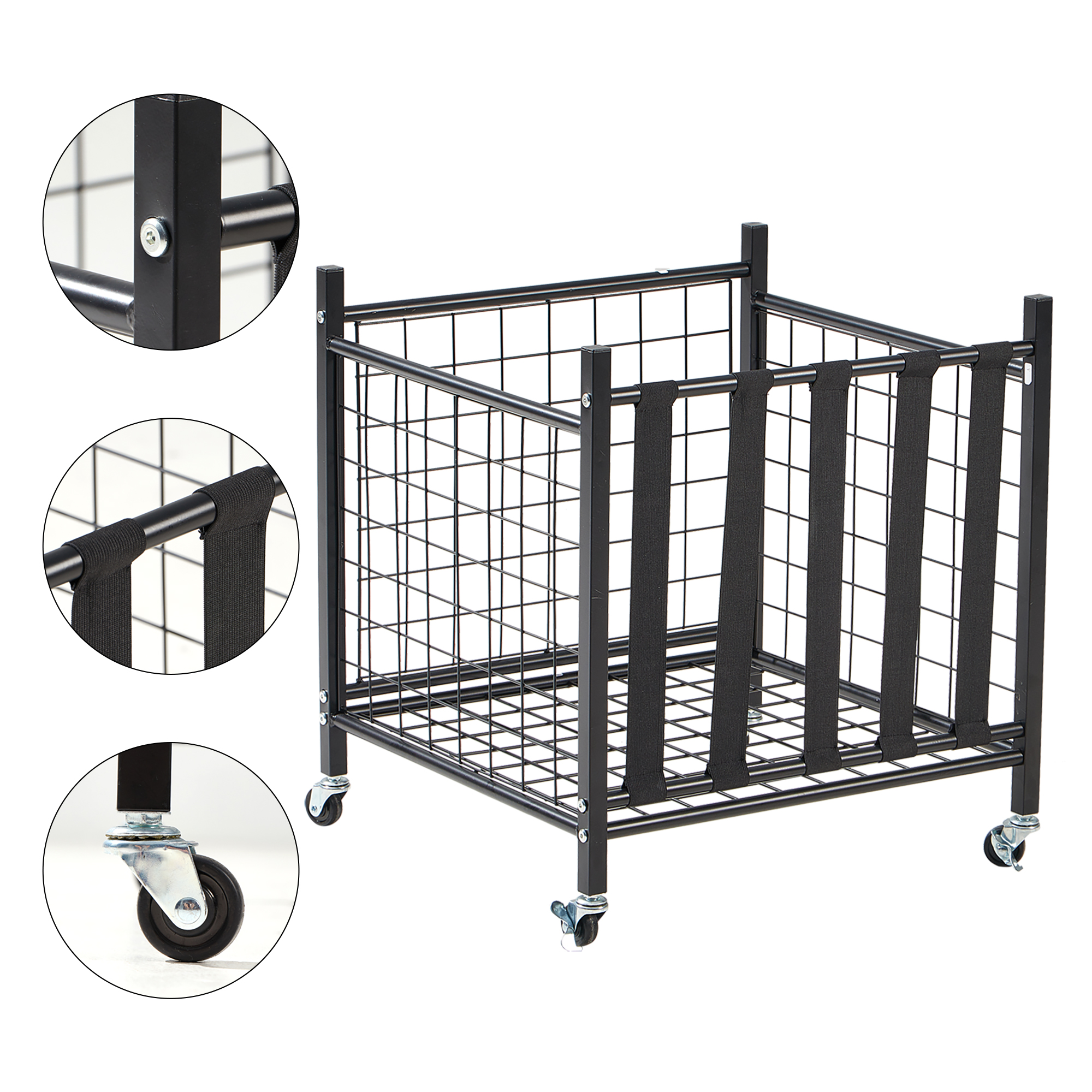 LUGO™ SC-21 Rolling Steel Storage Cart w/ Wheels - Gallery 11