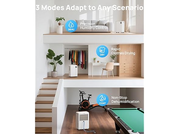 Aiusevo 30 Pint Dehumidifier for Basement
