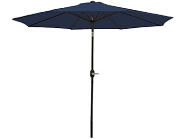 $39.99, Was $82.95, 51% Off! Sunnydaze 9 ft. Patio Umbrella- Navy Blue dealfomo
