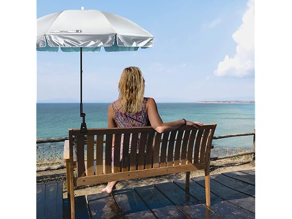 Prospo 55 Inch Beach Chair Umbrella w Adjustable Clamp