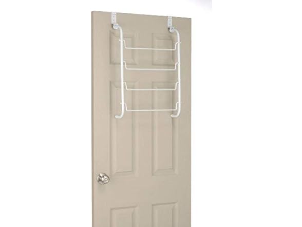 Whitmor Over The Door White Towel Rack