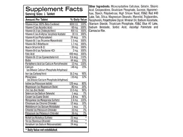 Geritol Multivitamin Nutritional Support