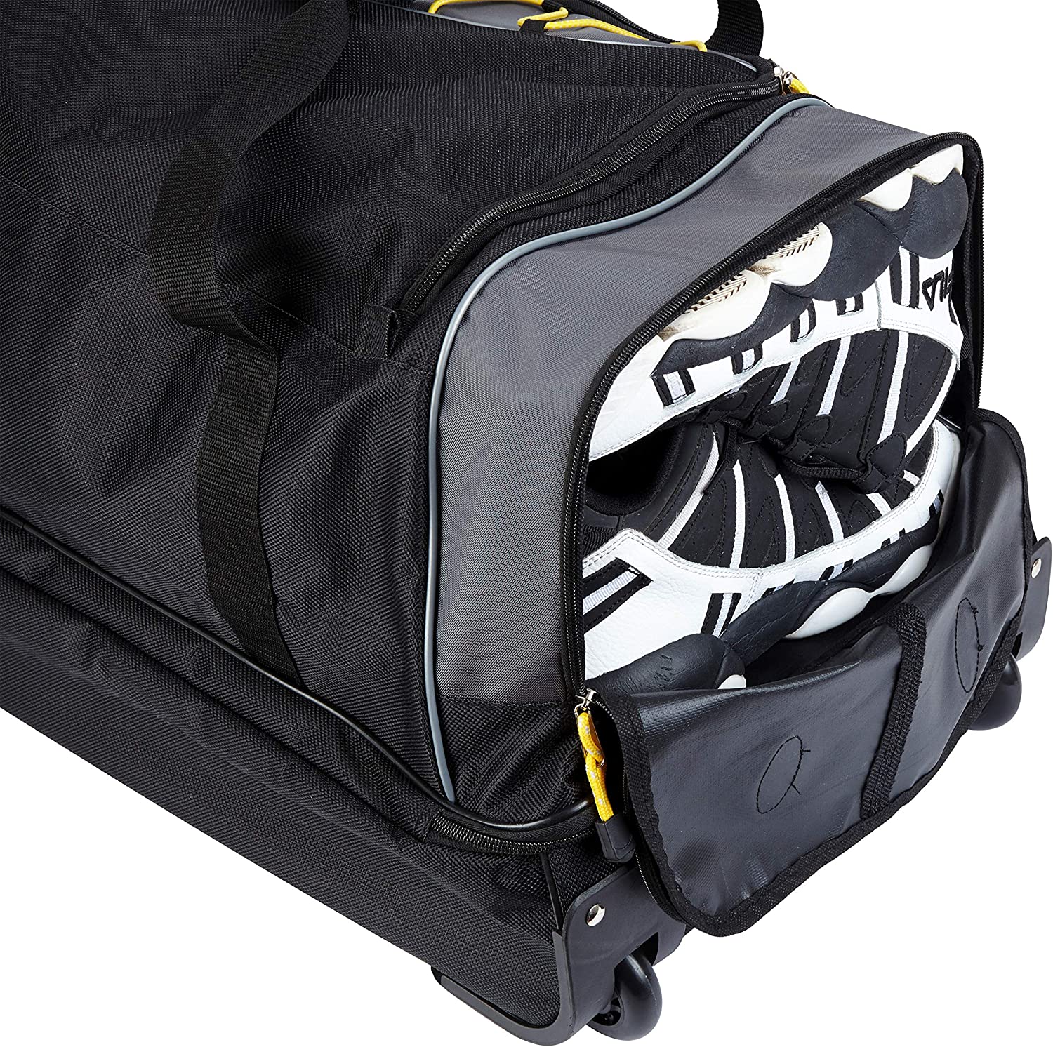 TPRC Upright Rolling Duffel Bag 30", Black/Grey - Gallery 14