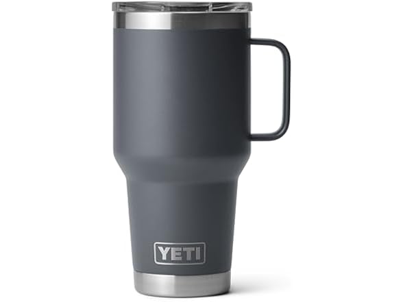 YETI Rambler 30 oz Travel Mug, Charcoal