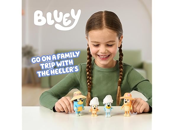 BLUEY Family Figures Trip 4pk