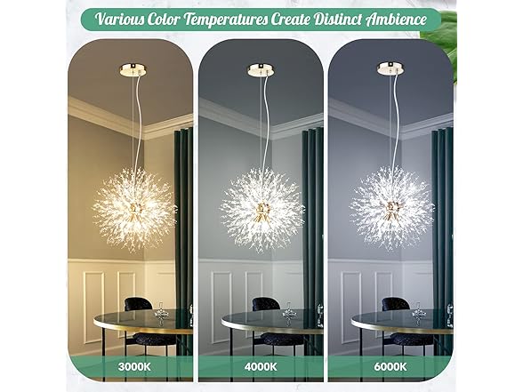 VerRon 8-Light Gold Dandelion Chandelier