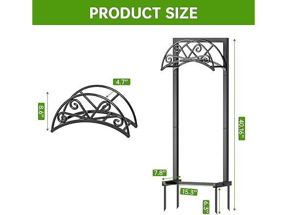 GREENER Garden Hose Holder, Black