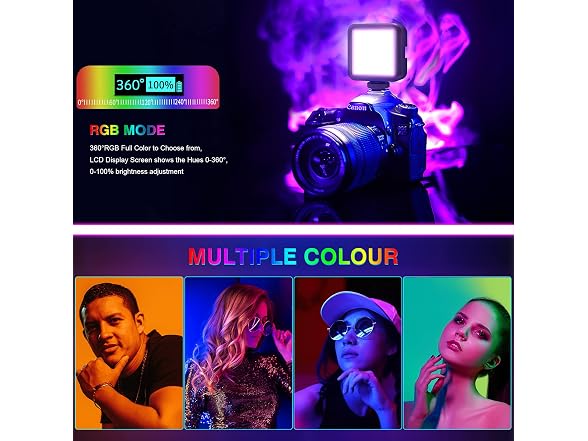 ALTSON Magnetic RGB LED Video Light (Black)
