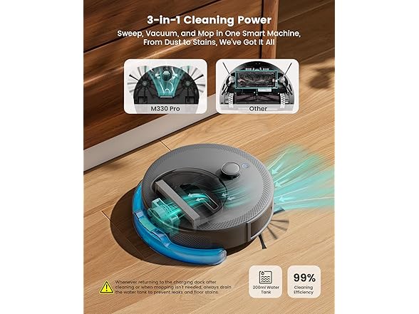 Lefant M330 Pro Robot Vacuum and Mop