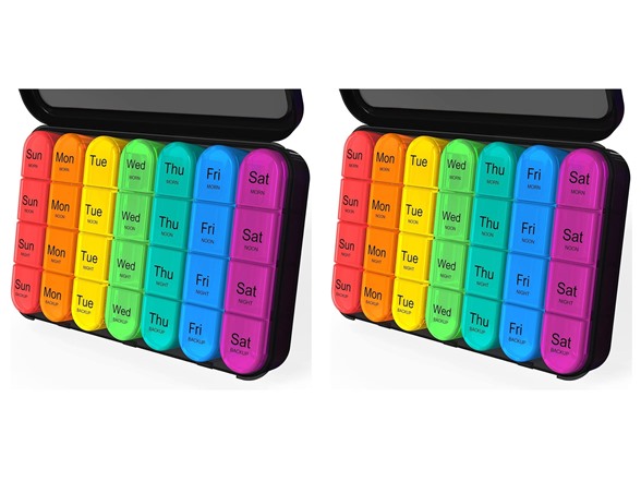 TheraRx Large Weekly Pill Organizer 2 Pack