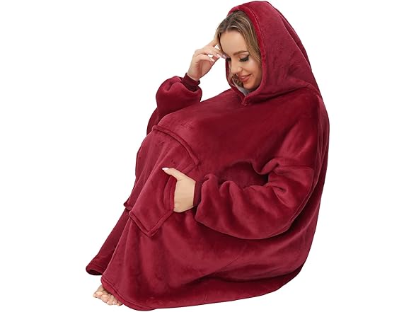 Trrsin Blanket Hoodie,Oversized Blanket Sweater