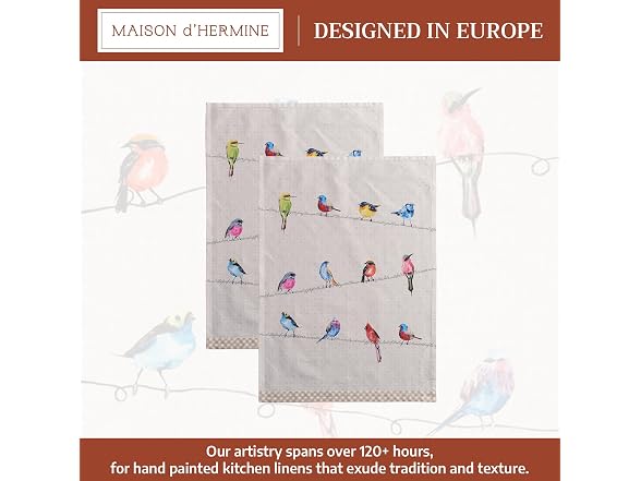 Maison d' Hermine Kitchen Towels Set of 2