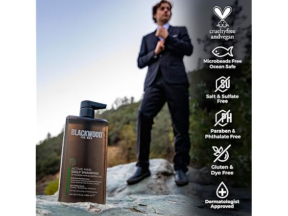 Blackwood For Men Active Man Shampoo 17 Oz
