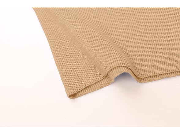 Missactiver Women (M) Twist Front Knit Top Khaki